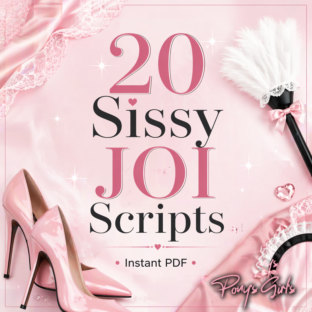 20 Sissy JOI Scripts for OnlyFans – Feminization, Humiliation & Findom Scripts – Hypno, Chastity, BBC, Maid, Dollification