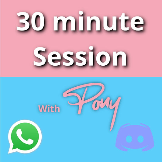 One on One Text Session with Pony (30 minutes) - Pony's Girls