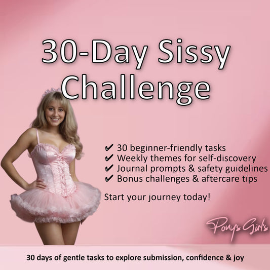 30-Day Sissy Challenge Ebook | Feminine Exploration & Submission Guide | Beginner-Friendly Task List | Self-Discovery Journal