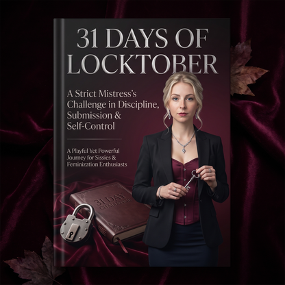 31 Days Locktober Challenge Workbook | Strict Mistress's Discipline Journal (Digital PDF)