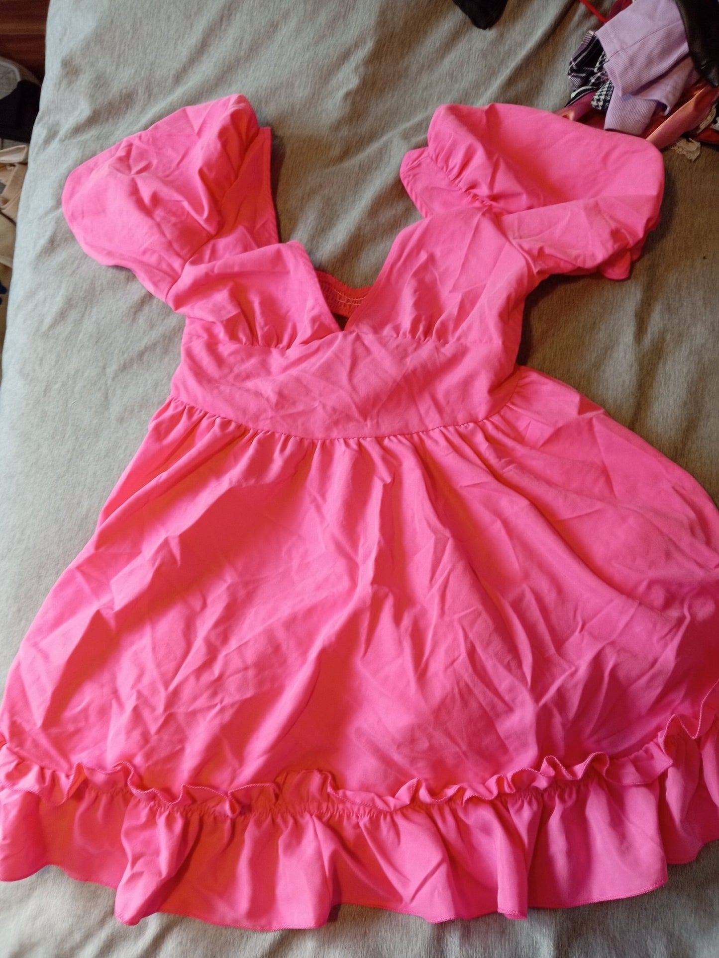 Pink Sissy dress - 12/14 (L) - Ponys Girls - Crossdressing, Feminization Support, guide