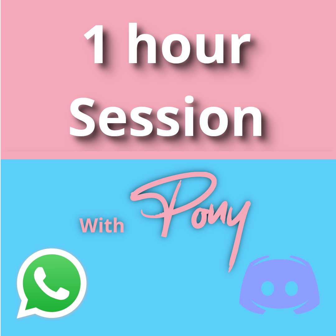 One on One Text Session with Pony (1 hour) - Pony's Girls